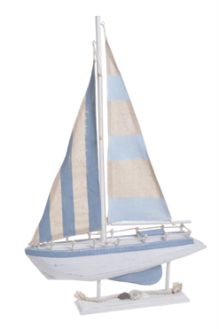 OD RĘKI Seaside A, figurka drewniana żaglówka, wys.60cm