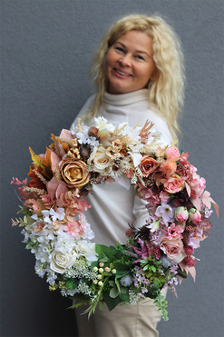 Vivaldi, dekoracyjny wianek na drzwi, śr.50cm  