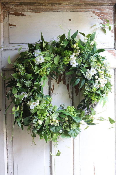 duży zielony wianek, Greenera