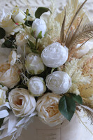 November White, welurowy flowerbox z suszem