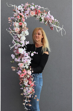Primavera London Delicate, kwiatowa girlanda dekoracyjna, dł.150cm 