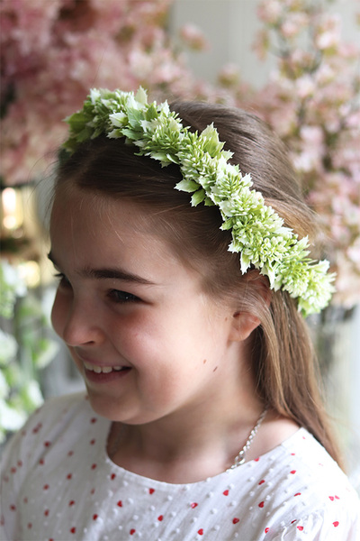 Olimpia Green, komunijny wianek na głowę	