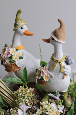 OD RĘKI Kaczy Puch, stroik wielkanocny z kaczuszkami, wys.46cm