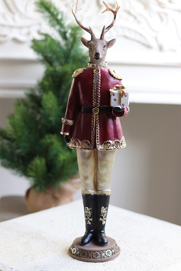 Reindeer Royalty, figurka świąteczna renifer	