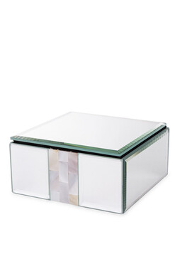 La Perla D, szklane puzderko szkatułka, wym.6x12x12cm
