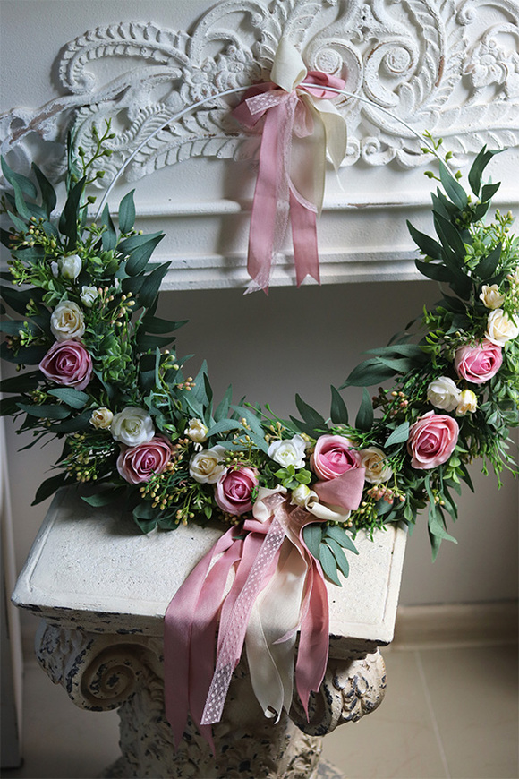 wianek na drzwi na obręczy, Subtelle Jefreta