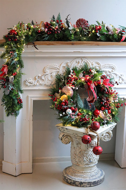 Mikołajowy Las Lollypop, girlanda świąteczna, dł.200cm