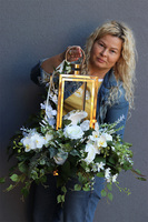 Angelo Garden Goldi, kompozycja nagrobna ze złotym lampionem