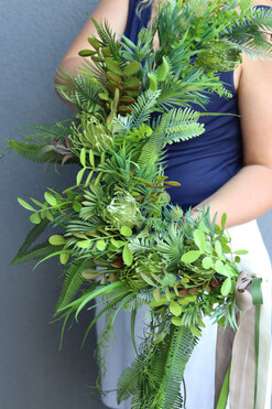 Subtelle Green Me, zielony wianek na obręczy, rozp.65cm