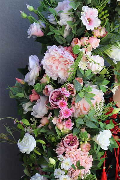 Malediwy Pink, długa girlanda ze sztucznych kwiatów, dł.7m