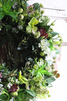 atrakcyjny zielony wianek, Greenist Leaves, śr.38cm