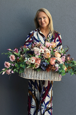 Bellasja, elegancka kompozycja nagrobna w skrzynce, wym.61x110cm 