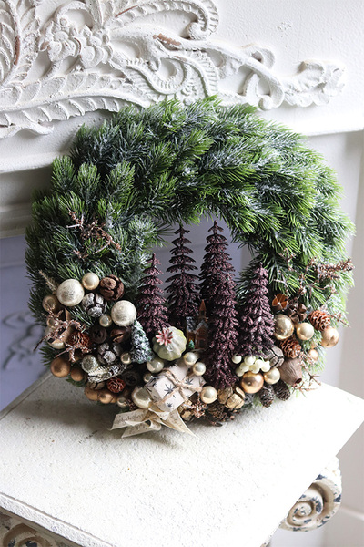 Brokatowy Las, komplet dekoracji świątecznych