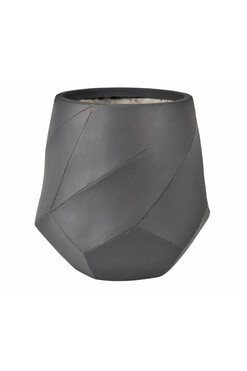 Modern Black 1A, wazon osłonka, czarna, wys.51cm 