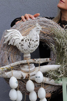 Coco Cottage, wielkanocny wianek na drzwi