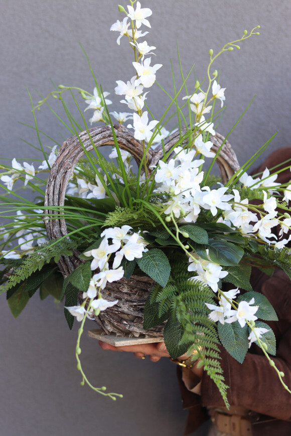 Serce Pattaya, kompozycja nagrobna z tajską orchideą