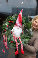 Skrzat Mikołaja, zimowy wianek na drzwi