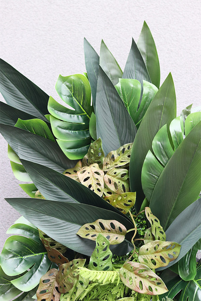 Sopot Cocktail Bar ścianka jednostronna ze sztucznych roślin