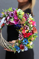 Kolorowa Moc, dekoracyjny wianek, śr.28cm