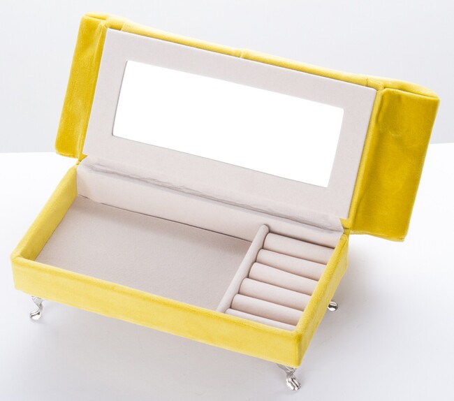 szkatułka / puzderko Florencja Serce Lemon, wym.15x25x10cm