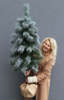 Silver Night, dekoracyjna choinka sztuczna w jucie