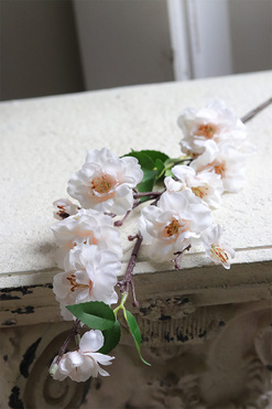 Jabłoń Delice, sztuczne kwiaty na gałązce, jabłonka biała, dł.61cm