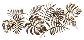 Jungle Glamour 3, metalowy decor ścienny, wym.41x93x2cm