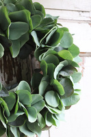 Eukaliptusowy Small, stylowy zielony wianek na drzwi, śr.36cm 