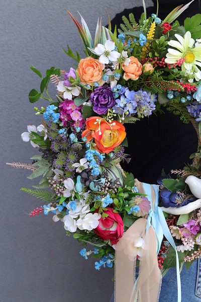 Frederica, kolorowy wianek dekoracyjny