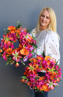 Lawa Glorioza, egzotyczny wianek dekoracyjny, śr.40cm