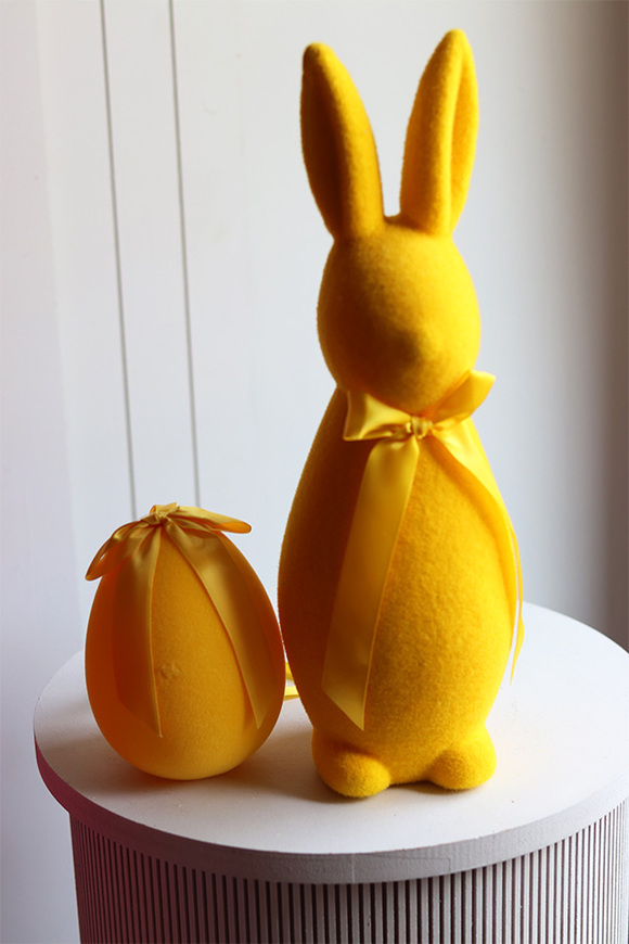 OD RĘKI Bunny the Star, figurka wielkanocna zajączek, żółty