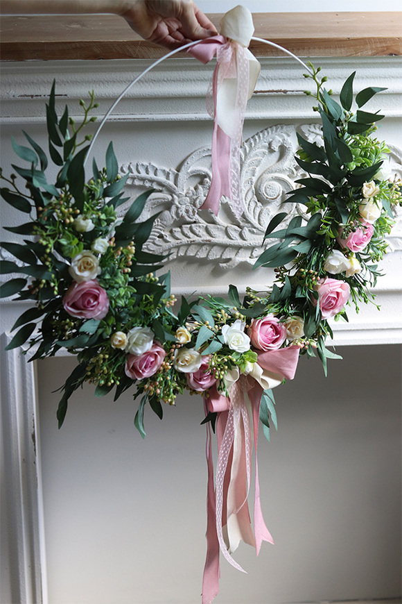 wianek na drzwi na obręczy, Subtelle Jefreta