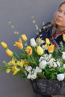 Volcan Amirano, komplet dekoracji nagrobnych, kompozycja+bukiet