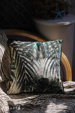 OD RĘKI Jungle, poduszka dekoracyjna z wypełnieniem, wym.45x45cm