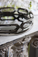 Lux Villa Silver Glamour, okrągła lustrzana taca