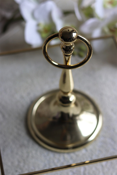 patera na nodze, kwadratowa, Lux Villa Gold Glamour