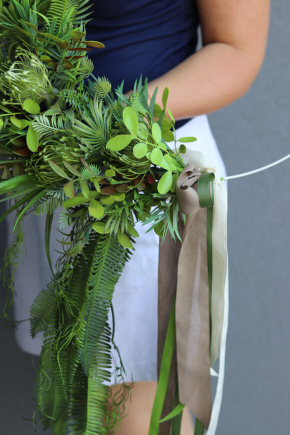 Subtelle Green Me, zielony wianek na obręczy