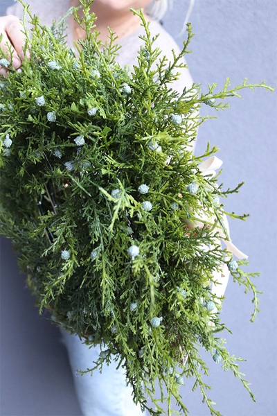 Złota Gwiazdka 2, świąteczny asymetryczny wianek