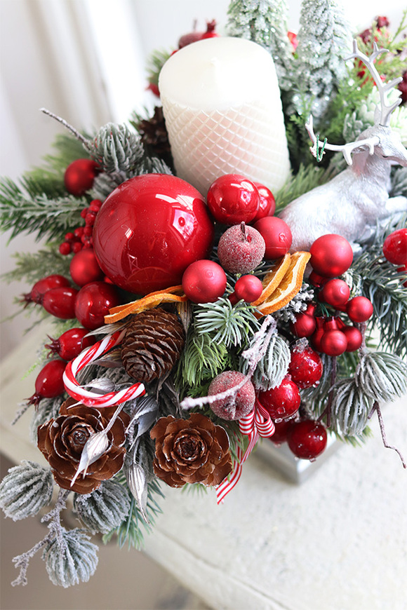 Leśny Poranek, adwentowy stroik na nodze