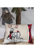 Christmas Mood, poszewka dekoracyjna świąteczna, Renifer