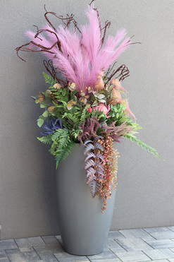 dekoracja jesienna Wrzosy Moko Róż, wym.180cm