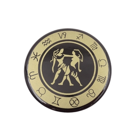 znak zodiaku Bliźnęta, magnes dekoracyjny, śr.6cm