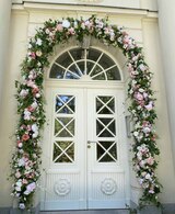 Malediwy Pink, długa girlanda ze sztucznych kwiatów, dł.7m