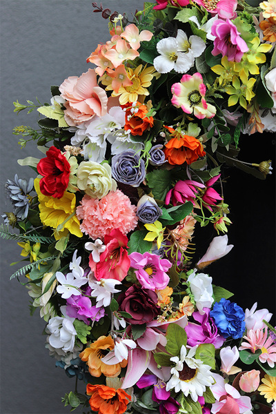 Wiosna Tuż Tuż, duży wianek dekoracyjny