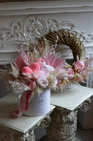 Love Day, welurowy flowerbox z suszem