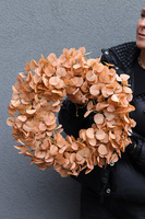 Eucalipto Orange, stylowy bordowy wianek na drzwi