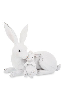 Zajączkowo D, figurka wielkanocna zajączki, wym.20.5x22x13cm