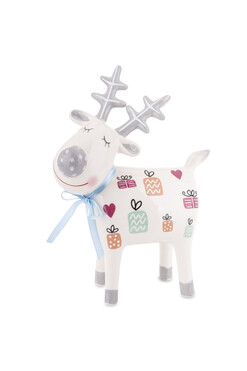 Scandi Haven, świąteczna figurka renifer B, wym.23x17x8cm