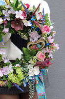 Rabatkowo, kolorowy wianek dekoracyjny