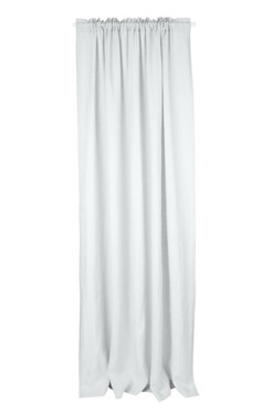 Linen Style, zasłona lniana z tunelem, jasny szary, szer.140cm 